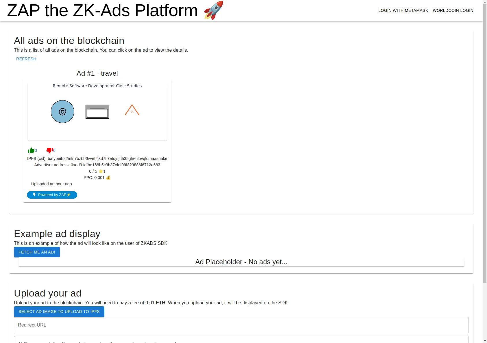 ZAP (ZK Ads Platform)